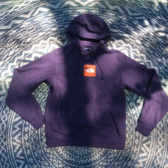 The North Face Hoodie Purple And Orange 